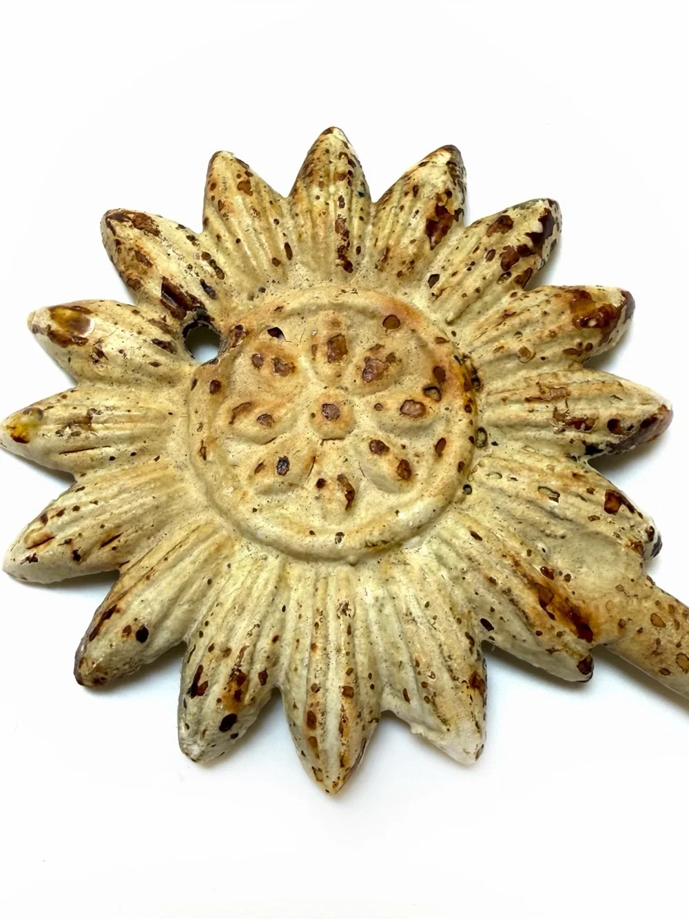 Vintage Iron Flower Hook